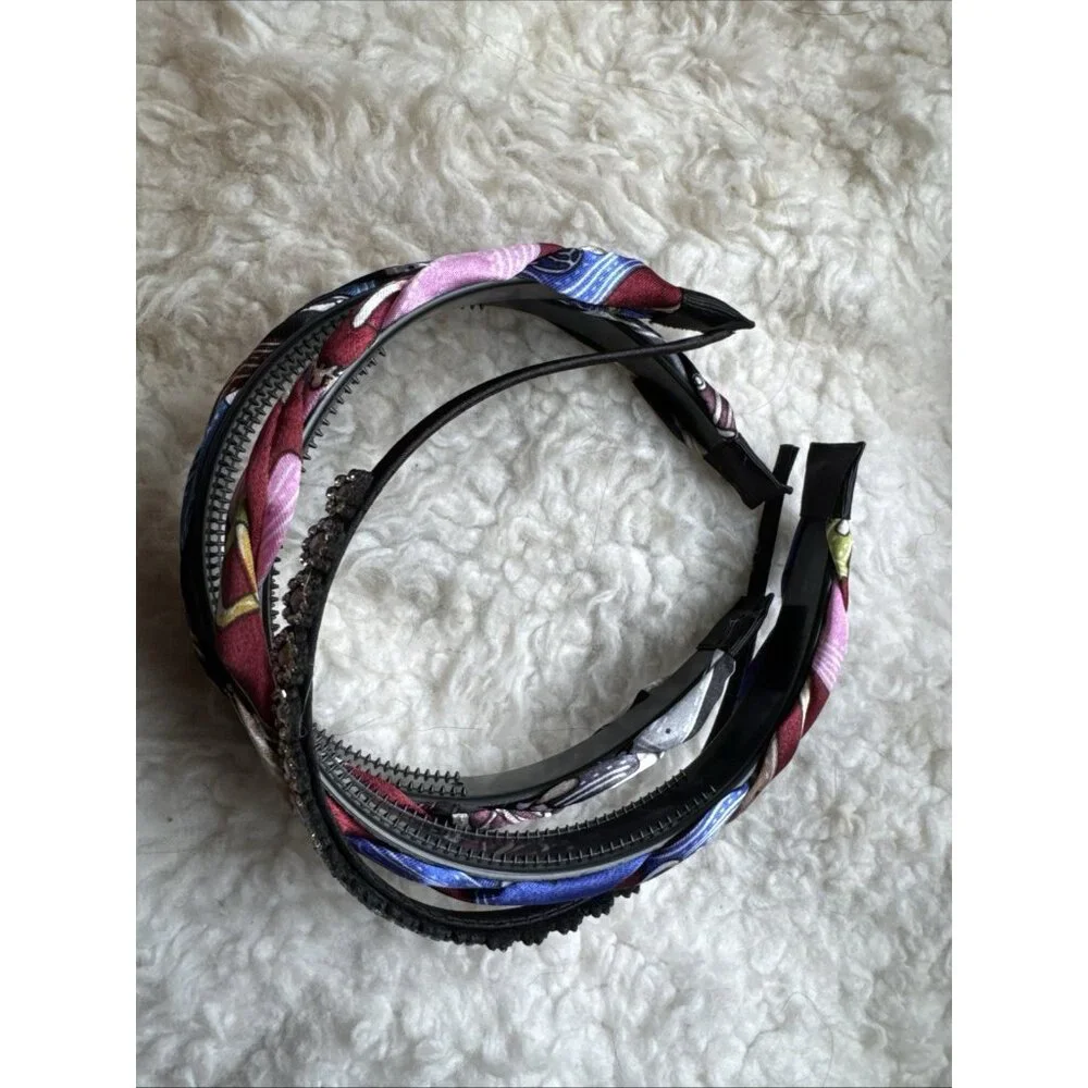 NORDSTROM 5 PC Hair Accessories Bundle Lot Headband Bows Barrette Rhinestone NEW